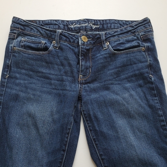 American Eagle Skinny Jeans 8 Medium Wash - Picture 2 of 9